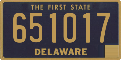 DE license plate 651017