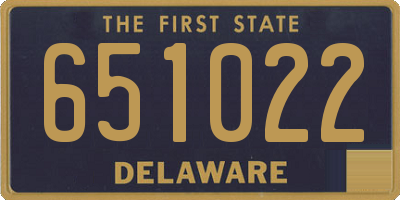 DE license plate 651022