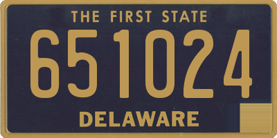 DE license plate 651024