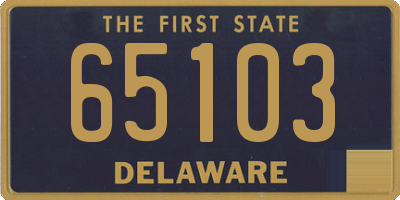DE license plate 65103