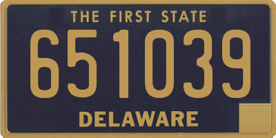 DE license plate 651039