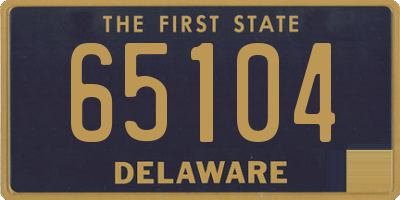 DE license plate 65104