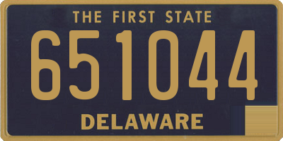 DE license plate 651044