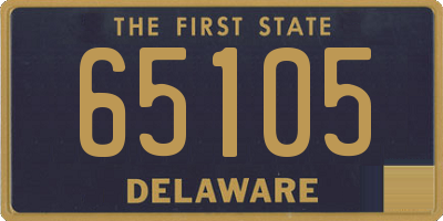 DE license plate 65105