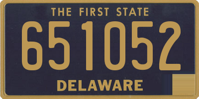 DE license plate 651052
