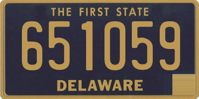 DE license plate 651059