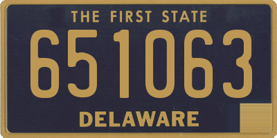 DE license plate 651063