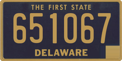 DE license plate 651067
