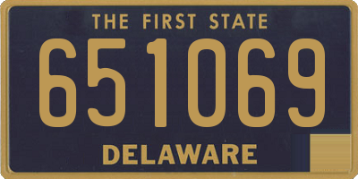 DE license plate 651069