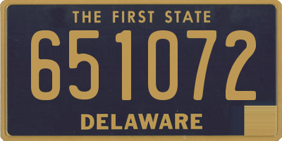 DE license plate 651072