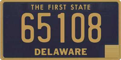 DE license plate 65108