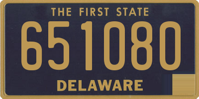 DE license plate 651080