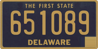DE license plate 651089