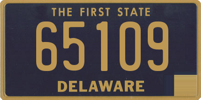 DE license plate 65109
