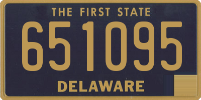 DE license plate 651095