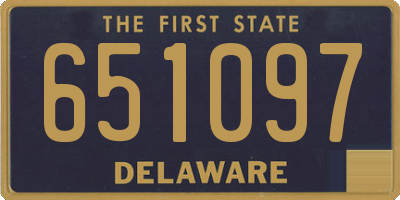 DE license plate 651097