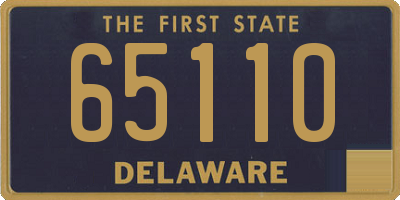 DE license plate 65110