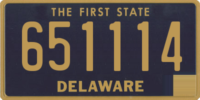 DE license plate 651114