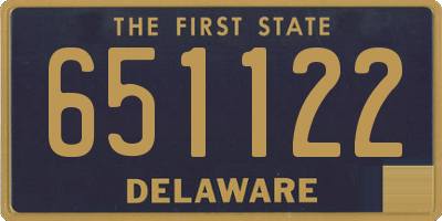 DE license plate 651122