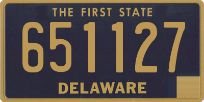 DE license plate 651127