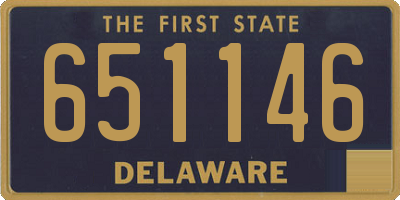 DE license plate 651146