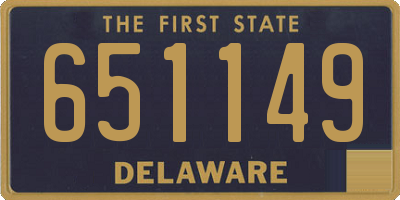 DE license plate 651149
