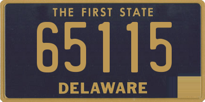 DE license plate 65115