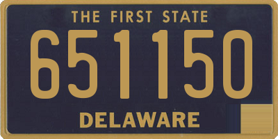 DE license plate 651150