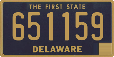 DE license plate 651159