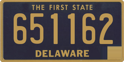 DE license plate 651162