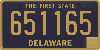 DE license plate 651165