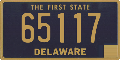 DE license plate 65117