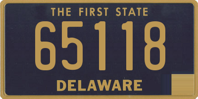 DE license plate 65118