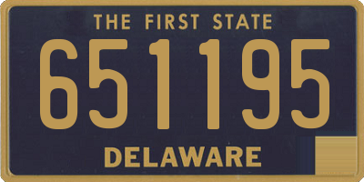 DE license plate 651195