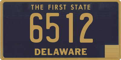 DE license plate 6512