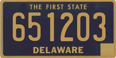DE license plate 651203