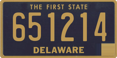 DE license plate 651214