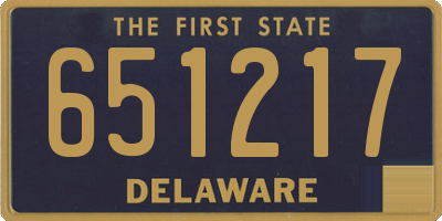 DE license plate 651217