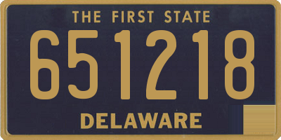 DE license plate 651218