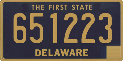 DE license plate 651223