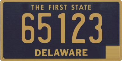DE license plate 65123