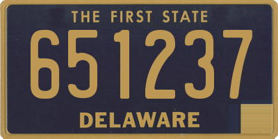 DE license plate 651237