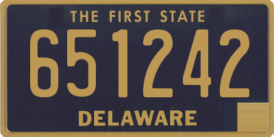 DE license plate 651242
