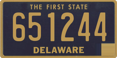 DE license plate 651244