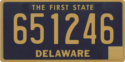DE license plate 651246