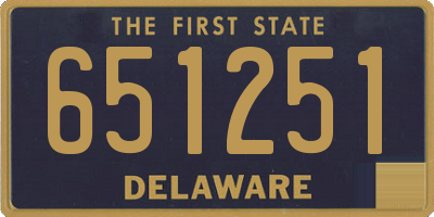 DE license plate 651251