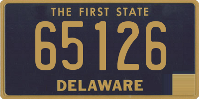 DE license plate 65126