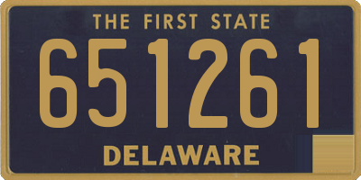 DE license plate 651261