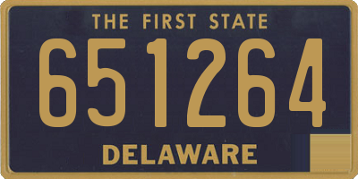 DE license plate 651264