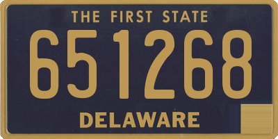 DE license plate 651268